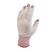 Pure Touch Nylon Half Finger Glove Liner, Extra Large (20-Pack)