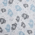 thumbnail image 4 of VCNY Home Mittens 4-Piece Blue Cotton Flannel Bed Sheet Set, Full - Deep Pocket, 4 of 6