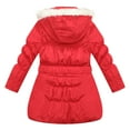thumbnail image 2 of Richie House Winter Kids Girls Padded Coat Faux Fur Hood Jacket Vest 4-11T RH5870, 2 of 4