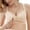 Beige, variant on Women's Nursing Bras Thin Breathable No Padded Front Snap-Fastener Ribbing Bralettes Seamless Comfort Wireless Pure Color Bra with Adjustable Wide Shoulder Strap Design Blue 42