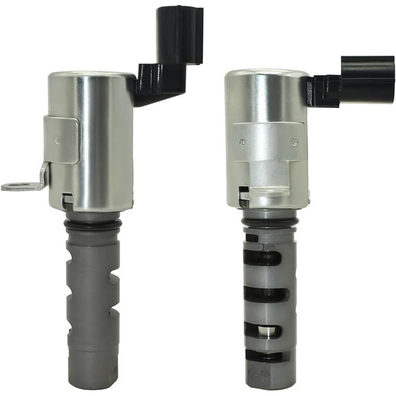 2Pcs 1028A021 1028A022 Intake & Exhaust Engine Variable Valve Timing (VVT) Solenoid fit for Mitsubishi Outlander 2008-2010 2.4L, for Lancer 2008-2010, silver