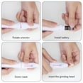 thumbnail image 6 of EXLEAF Electric Nail Drill Bits Set,Professional Electric Nail File Machine for Nails Gel Nails Kit,Portable Efile Nail Drill Manicure Pedicure Tools E Filer for Nails, 6 of 10