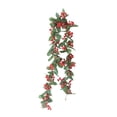 thumbnail image 1 of Corona navideña artificial de ratán, 1,8 m, guirnalda decorativa para colgar en la pared, adorno para puerta de entrada, dormitorios al aire libre,, 1 of 8