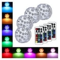 thumbnail image 2 of 10leds RGB Submersible Light Underwater LED Night Light Swimming Pool Light For Outdoor Vase Fish Tank Pond Disco Wedding Party ,Low Energy, 2 of 7