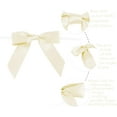 thumbnail image 3 of Dalrosia 50PCS Satin Bow for Gift Wrapping Twist Tie Bows for Wedding Favors Candy Apples Party Valentine's Day Christmas Decorations, 3 of 3