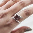 thumbnail image 4 of Natural Garnet Ring, Rough Garnet Gemstone Ring, January Birthstone, CROSS Band, 925 Sterling Silver, Womens Ring, Christmas, Thanksgiving, Handmade, Statement Jewelry, Rough Gemstone Jewelry, 4 of 6