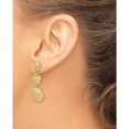 thumbnail image 3 of 14K Yellow Gold Enchanting, Handcrafted Polished 36.9 Mm 13.4 Scallop, Sand Dollar,,Scallop Dangle Earrings, 3 of 4