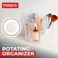 thumbnail image 2 of Organizador de maquillaje giratorio pequeño Masirs: una solución de almacenamiento de cosméticos pequeña pero espaciosa con múltiples compartimentos. El carrito de maquillaje giratorio perfecto para t, 2 of 5