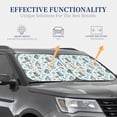 thumbnail image 4 of Salouo Winter Wonderland Light Blue Pattern Car Windshield Sun Shade Foldable | Front Windshield Shade for Sun, Heat and UV Rays | Interior Sun Protection-Medium, 4 of 6