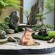 thumbnail image 2 of Miniestatua de caimán para jardín al aire libre, figurita de resina, adorno para llaves, escondite para patio, escultura de caimán en miniatura, 2 of 7