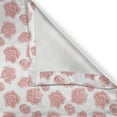 thumbnail image 6 of Ambesonne Vintage Valance & Curtain, Repeating Roses Plain Back, 55"x24", Pastel Pink Blush White, 6 of 7