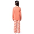 thumbnail image 5 of Fruit of the Loom Girl's Long Sleeve Fleece Pajama Set, 2-Piece, Sizes 4-16, 5 of 8