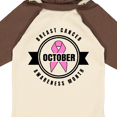 thumbnail image 4 of Inktastic October Breast Cancer Awareness Month Badge Boys or Girls Long Sleeve Baby Bodysuit, 4 of 5