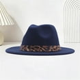 thumbnail image 2 of Gsakboxl Sun Hats for Women Women Men Leopard Pattern Wide Brim Bucket Hat, Western Style Solid Fashion Sunshade Fisherman Cap, 2 of 6