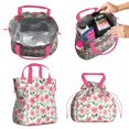 thumbnail image 2 of Pioneer Flower Floral Print Pattern Drawstring Lunch Bag Women - Drawstring Lunch Bag Insulated for Work Office - Stain-Resistant Large Lunchbags for Women with Multi-Pockets, 2 of 6
