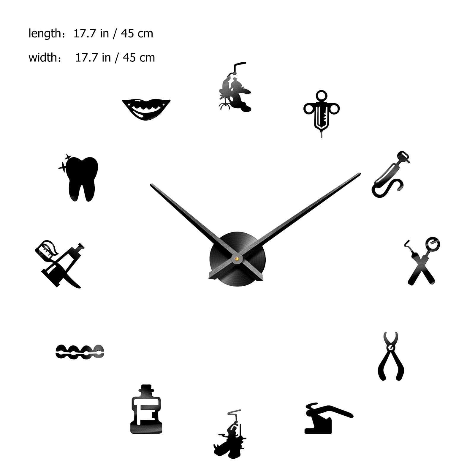 Modern Hanging Clock DIY Wall Clock Office Wall Decor Clock