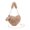 Khaki, variant on Heart Shaped Plush Shoulder Handbag for Women Fuzzy Crossbody Bag with Removable Chain Strap Khaki