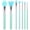 Green, variant on 7 count Brush Applicator Kit, Brush Applicator UV Brushes Applicators Jelly Brushes Applicators for Cream Makeup Products and Epoxy Art Crafting, Green