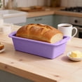 thumbnail image 5 of Eqslft 1 Pack Silicone Mini Loaf Pans, Non-stick Bread Baking Pan Easy-Clean Small Bread Pans Reusable Silicone Baking Molds Bakeware Tins Mold, 5 of 6