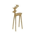 thumbnail image 1 of Holiday Time 16-Inch Gold Reindeer Sculpture – Christmas Tabletop Decoration, 1 of 4