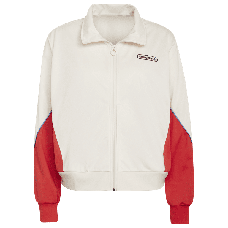 Track Colorblocked Cream/Vivid Retro Jacket Plus Adidas Originals Luxury Red