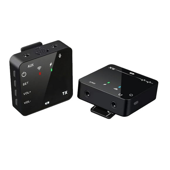 lionlar Wireless Lavalier Microphone Wireless Lapel Mic for Video Recording DSLR Cameras
