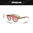 thumbnail image 2 of Lunettes de Soleil Polarisées Rétro Tendance Mode Personnalité, en Matériau Feuille, 2 of 5