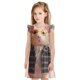 thumbnail image 1 of Fotbe Cute Mouse In Glasses Vestido de Dormir para Niñas de 3 a 10 Años, Mangas Cortas, Estilo Princesa, Pijama Camisón con Mangas Voladas-Small, 1 of 6