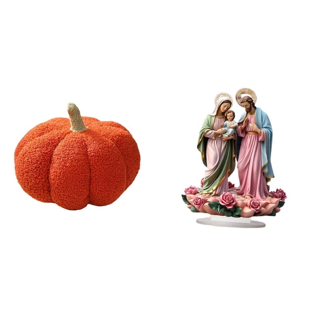 Almohadas de calabaza de Halloween,Almohadas de calabaza de Halloween Decoración del hogar Suave,Letrero de mesa,Decoración de escritorio acrílica Rincón festivo Decoración del