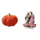 thumbnail image 1 of Cojín de sofá de calabaza de Halloween para decoración de dormitorio y sala de estar con adorno de mesa acrílico único para chimenea de casa de vacaci, 1 of 8