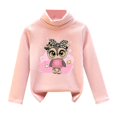 thumbnail image 3 of Tfken Toddler Kids Boys Sweater Size 12-18 Months Turtleneck Cartoon Print Fall Fashion Pink Pullover Sweater, 3 of 3