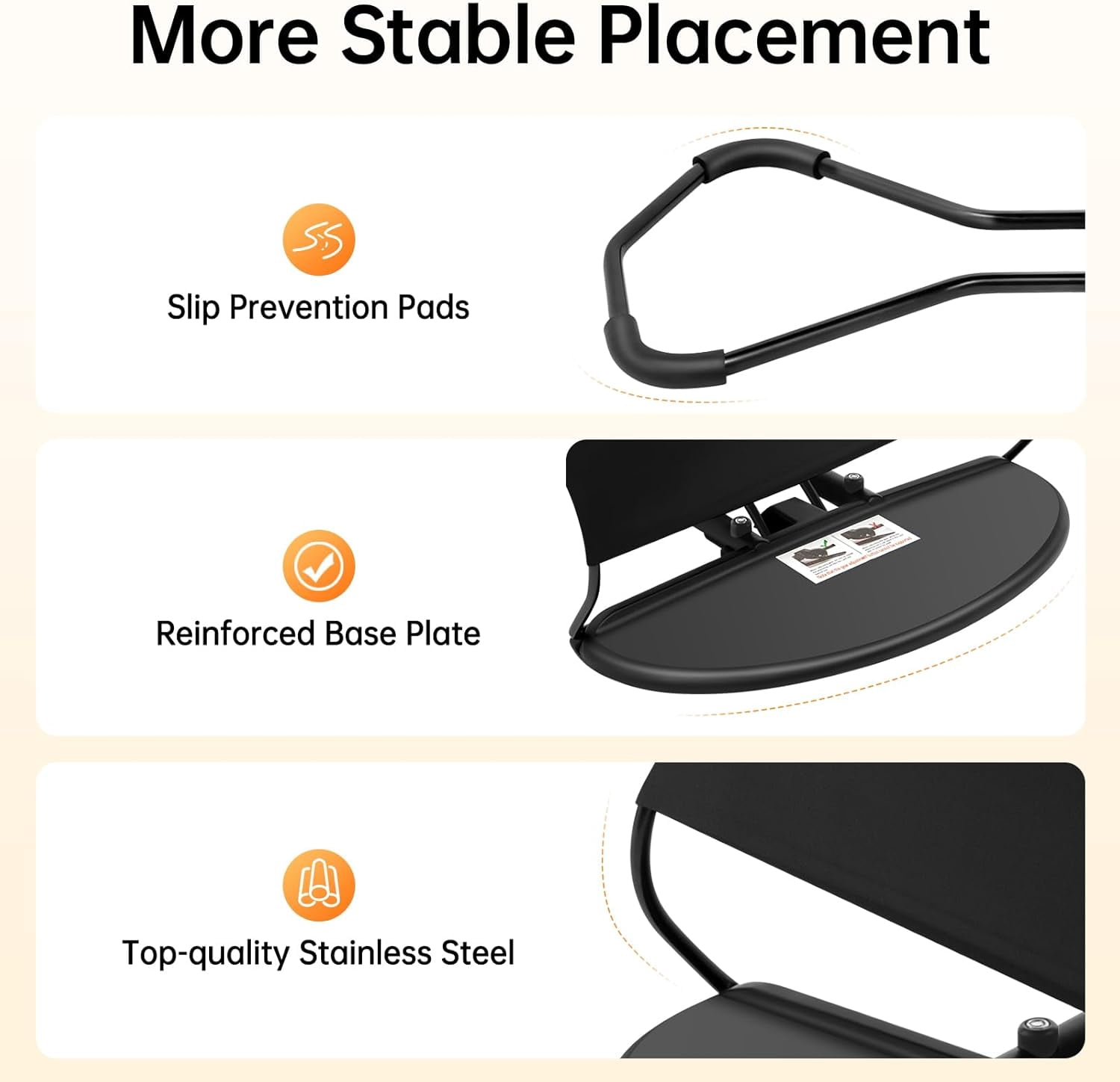 Cat Dog Rocking Chair, Portable Foldable Breathable Pet Bed with 3-Level Adjustable Height, No Installation Required, Easy to Clean for Small Dogs Cats Up to 33lbs