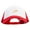 White Red, variant on Golden Fish Skeleton Embroidered Big Size Big Foam Mesh Truck Cap - White Red XL-3XL