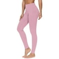 thumbnail image 3 of REALiKUN Women's Comfort Stretch Soft Solid Print High Waist Band Active Yoga Pants Leggings, 3 of 5
