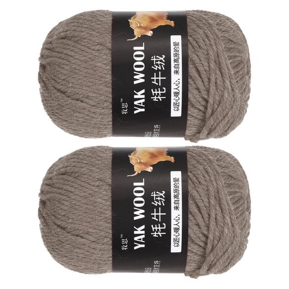 Uxcell 2Pcs Yarn Milky White 3 Ply Wool Yarn 200g Sport Weight Yarns Soft Yarns for Knitting DIY Crochet Blankets 220 Yards