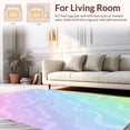 thumbnail image 2 of Flatwoven High Traffic Area Rug, Gradient Spectrum Shag with Dreamy Pastel Transitions, Non Slip, Stain Resistant, Washable Area Rugs for Living Room, Bedroom(Pink, 4X6), 2 of 8