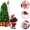 thumbnail image 6 of Santa Claus Electric Ladder Music Doll Christmas Ornaments Children Dolls Christmas Gift Window Decorations, 6 of 8