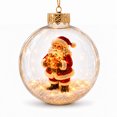 thumbnail image 3 of Glowing Christmas Story Ornament with 3D Resin Santa Claus, Light Up Ball Christmas Ornaments, Mini Christmas Decorations for Tree, Window, Mantel, 3 of 6