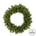 thumbnail image 3 of Vickerman 6" Mini Pine Artificial Christmas Wreath, Unlit, Set of 6, 3 of 3