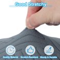 thumbnail image 5 of Uxcell Stool Covers Round Elastic Bar Stool Covers Washable Stool Cushion Slipcover Dark Grey 14"-18", 5 of 7