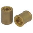 thumbnail image 1 of Unique Bargains 1/2BSP Female Thread Brass Water Pipe Coupling Fitting Connector 2pcs, 1 of 1