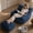Blue, variant on Eyisean 41.7" Corduroy Oversized Bean Bag Chair with Ottoman & Side Pocket, Comfy Reading Nook Lounge Chair with Armrests & Back Handle, Lazy Beanbag Floor Sofa for Living Room, No Assembly Required
