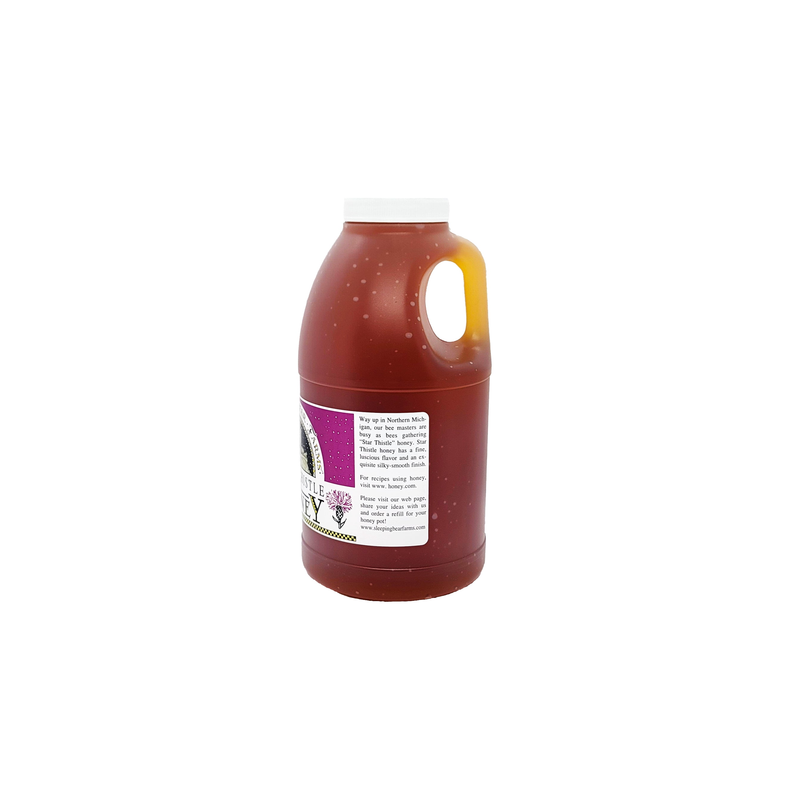 Star Thistle Honey Jug 3 lbs. Bulk Honey Jar Unpasteurized Unblended No Additives Pure Michigan Honey