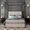 Black + White, variant on Wood Canopy Bed Frame King Size/Mattress Foundation with Wood Slats Support/No Box Spring Needed/Easy Assembly/Natural