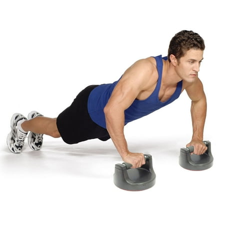 Rotating Push Up Handles with Non Slip Base for Home Core & Upper Body Workouts