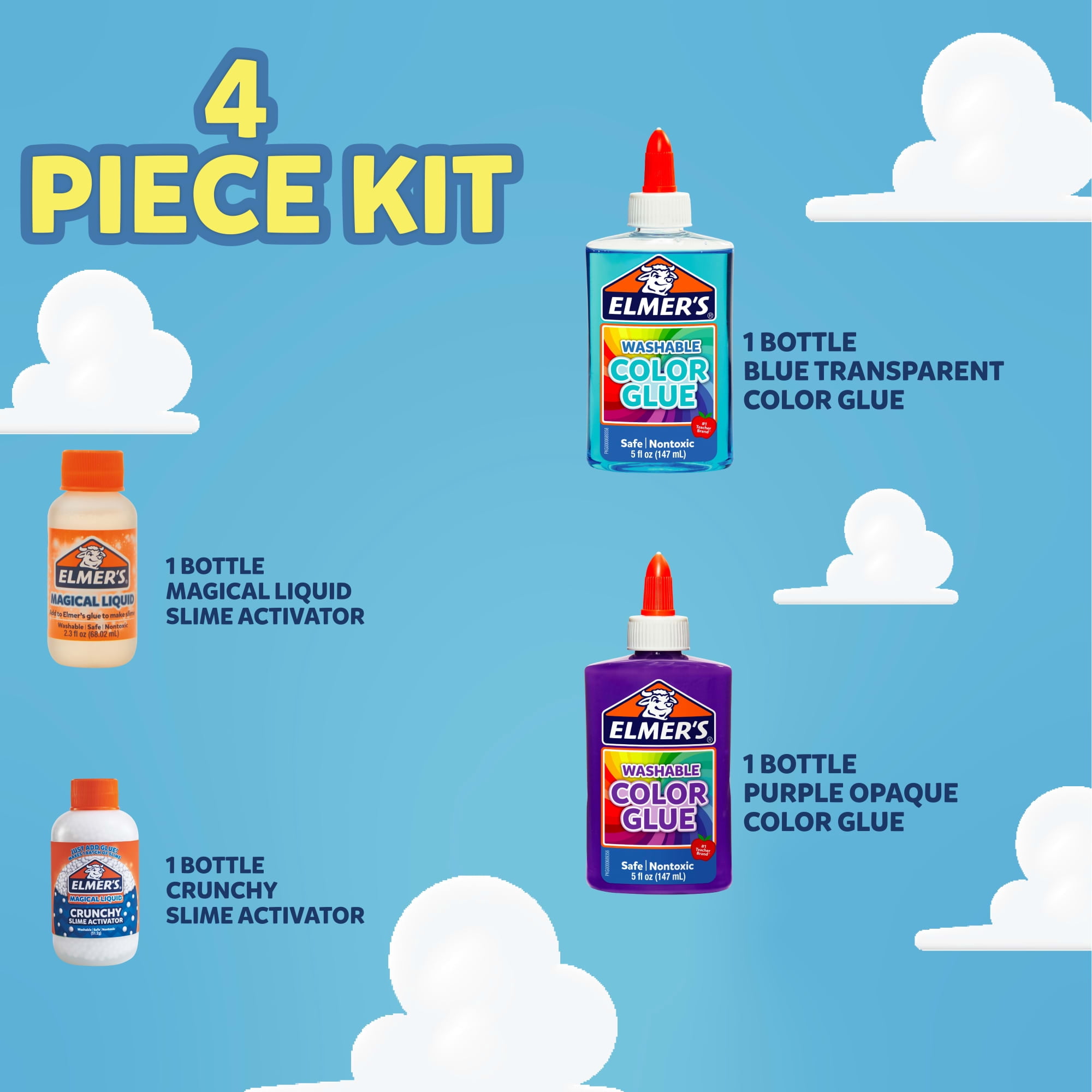 Elmer's Giddy Up Slime Kit featuring Toy Story Characters, Slime Supplies, 4 Piece
