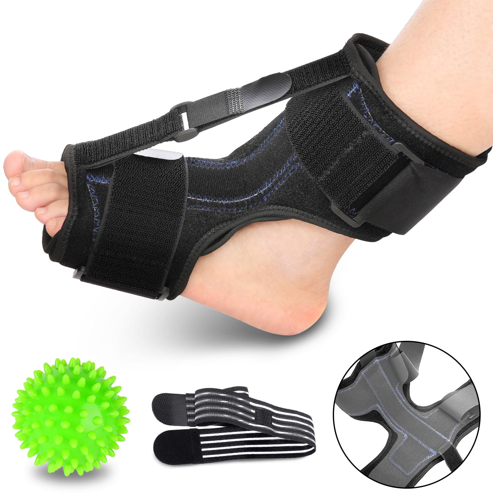 Plantar Fasciitis Night Splint, Adjustable Plantar Fasciitis Brace with