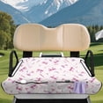 thumbnail image 3 of XYZCANDO Pink Golf Bow 2-Seat Golf Cart Seat Cover - Terry Cloth Non-Slip with 4 Pockets, Universal Fit for EZGO Club Car, 3 of 8