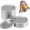 thumbnail image 1 of 12 PCS 70mm Canning Lids Regular Mouth Mason Jar Lids, Mason Jar Splits-type Lids Sealing (70mm,Silver, Lids+ Bands), 1 of 7