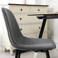 thumbnail image 6 of Of 4 Gray Dining Chairs - Dense Foam Seat And Back, Velvet Upholstery, Metal Legs With Gold Highlights, 17.36"w X 22.14"d 32.39"h 4 Thick Seat, Golden Finish,, 6 of 6